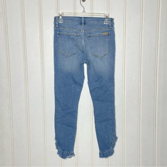 Joe’s Jeans The Icon Mid Rise Skinny Ruffle Ankle Percy - Picture 9 of 12